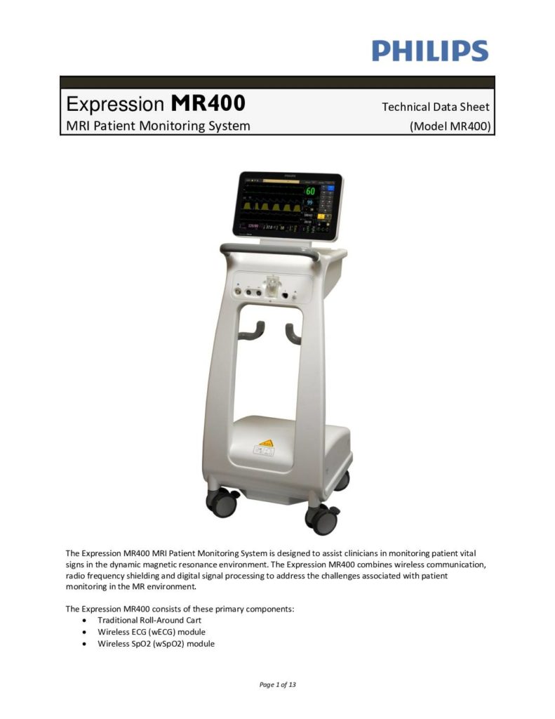 Expression MR 400 Datenblatt
