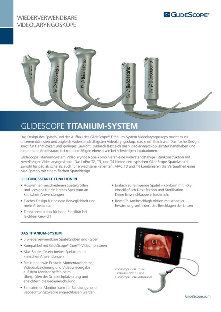 Download Folder Glidescope® Titanium Mehrweg